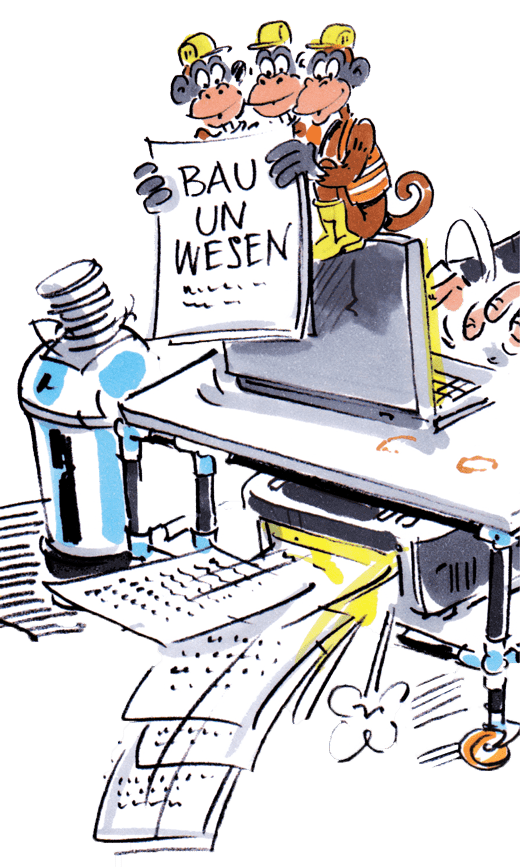 bauunwesen_ Cartoon vom Autor der Webseite Stuttgart 21 / S21