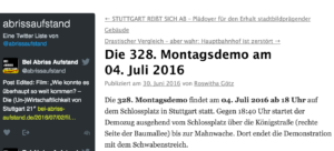 Buergeinitiativen gegen S21 328 Demos