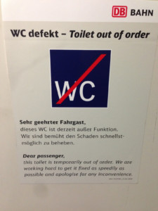 Alltagspech Bahnhöfe WC