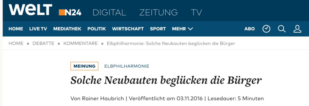 Propaganda Artikel Die Welt